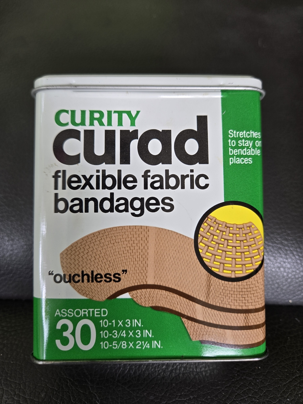 Curad Flexible Fabric Bandages Tin